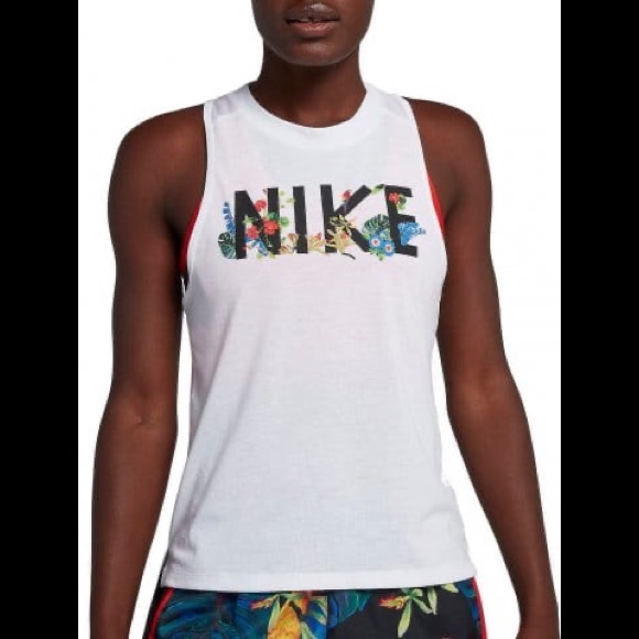 Nike Dri-Fit Floral Tank💜 - Picture 1 of 10